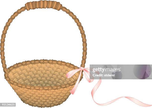 Basket Ribbon Vector 89 Ribbon Weave High Res Illustrations - Getty Images