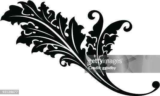 Vector Leaf Scroll Vector Leaf Scroll