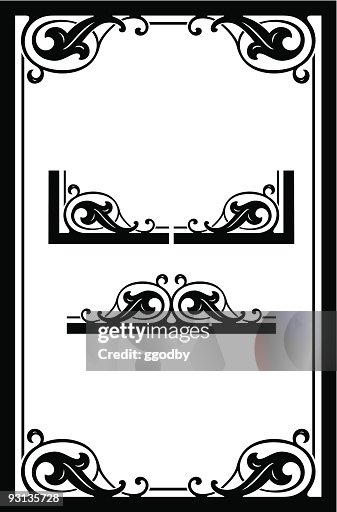 Vector Scroll Frame Design Vector Scroll Frame Design
