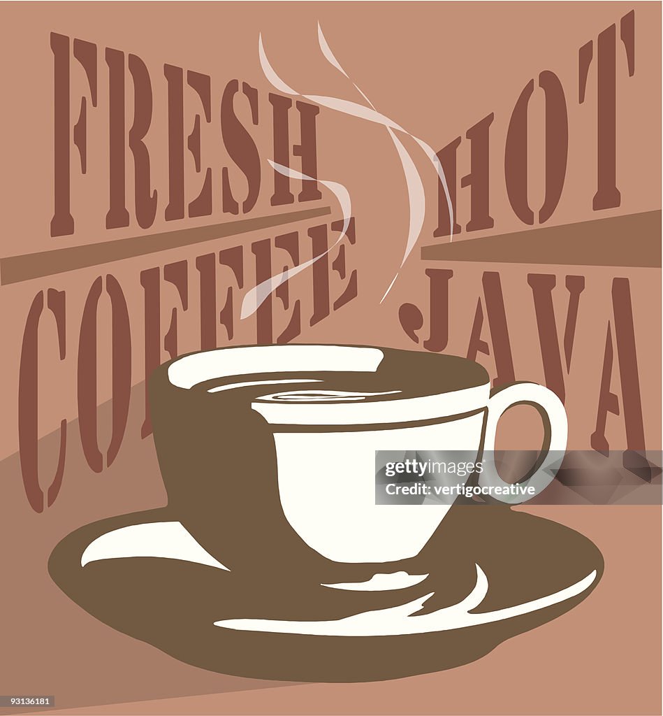 Coffe Cup Java Coffee Mug A Vector Cup Of Java High-Res Vector Graphic - Getty Images