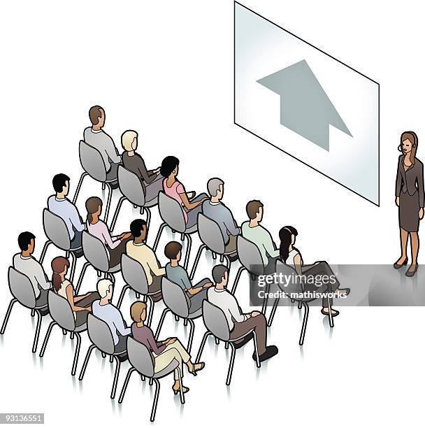 slideshow - university class diverse stock illustrations