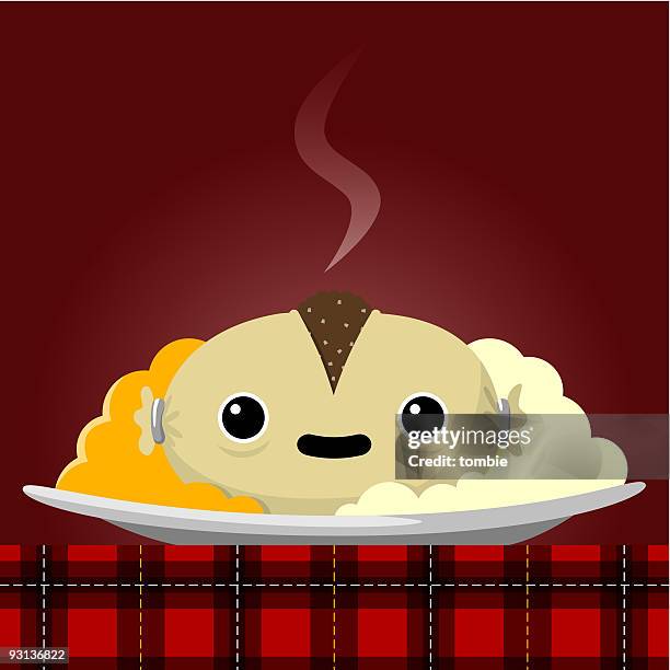 haggis - rutabaga stock-grafiken, -clipart, -cartoons und -symbole