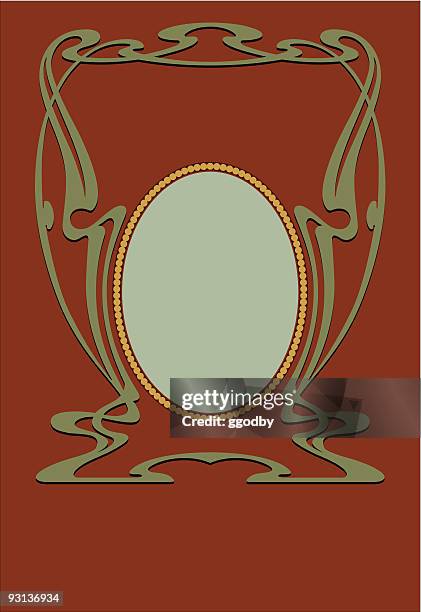 art nouveau panel 71404 - art nouveau stock illustrations