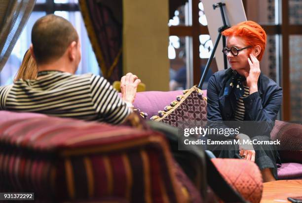 Costume designer Sandy Powell during the Meet the Master tutorial session on day five of Qumra, the fourth edition of the industry event by the Doha...