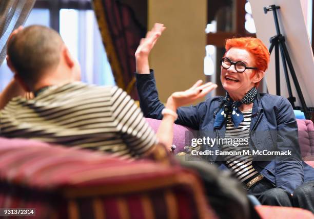 Costume designer Sandy Powell during the Meet the Master tutorial session on day five of Qumra, the fourth edition of the industry event by the Doha...