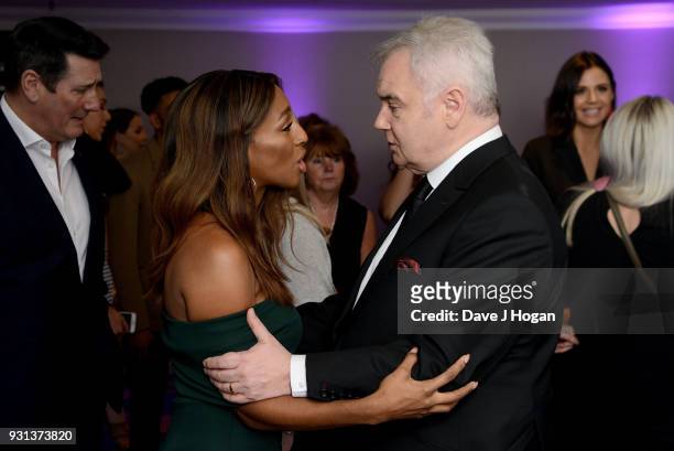 Tony Hadley, Alexandra Burke and Eamonn Holmes attend the TRIC Awards 2018 held at The Grosvenor House Hotel on March 13, 2018 in London, England.