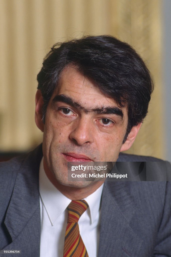 French Secretary Of Finances Minister Henri Emmanuelli At His Office french-secretary-of-finances-minister-henri-emmanuelli-at-his-office