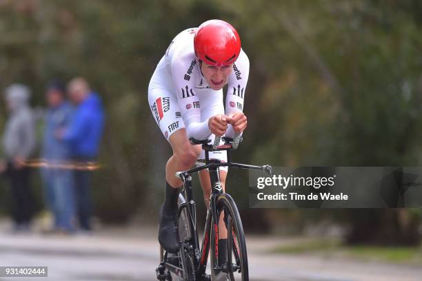 Tiesj Benoot of Belgium White Best Young Rider Jersey during the 53rd Tirreno-Adriatico 2018, Stage 7 a 10,5km Individual Time Trial stage in San...