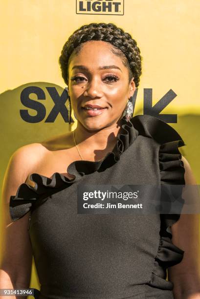 Actress Tiffany Haddish walks the red carpet during the SXSW Film premiere of "The Last O.G." on March 12, 2018 in Austin, Texas.