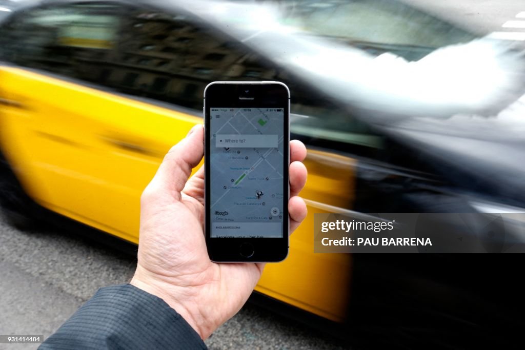 SPAIN-TRANSPORT-ECONOMY-UBER