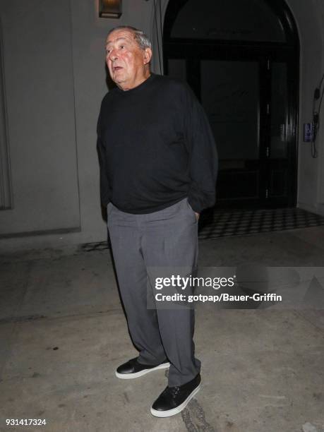 Bob Arum is seen on March 12, 2018 in Los Angeles, California.