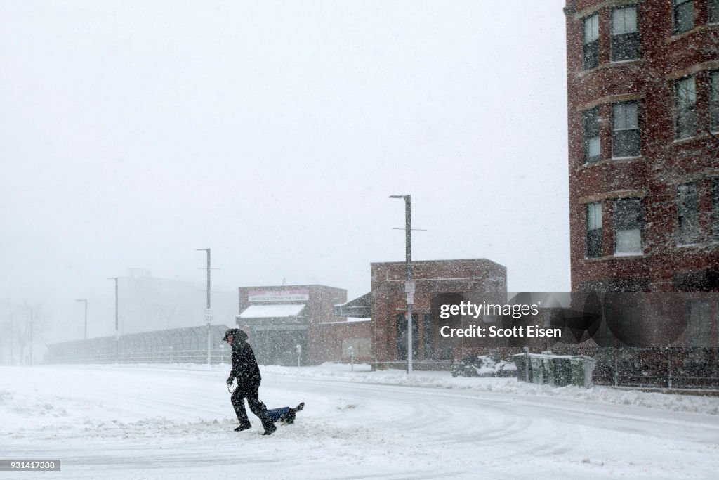 March Nor'easter Brings More Snow To Boston Area