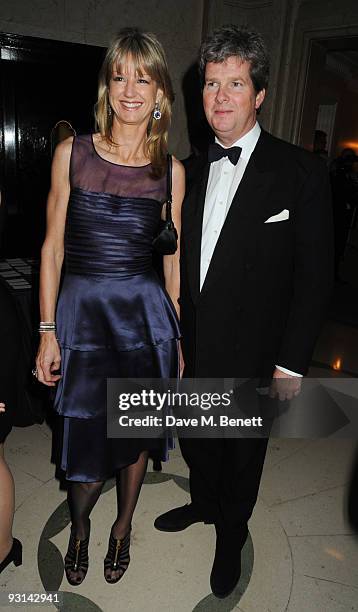 Guy Sangster and wife Fiona attend the Cartier Racing Awards at Claridges on November 17, 2009 in London, England.