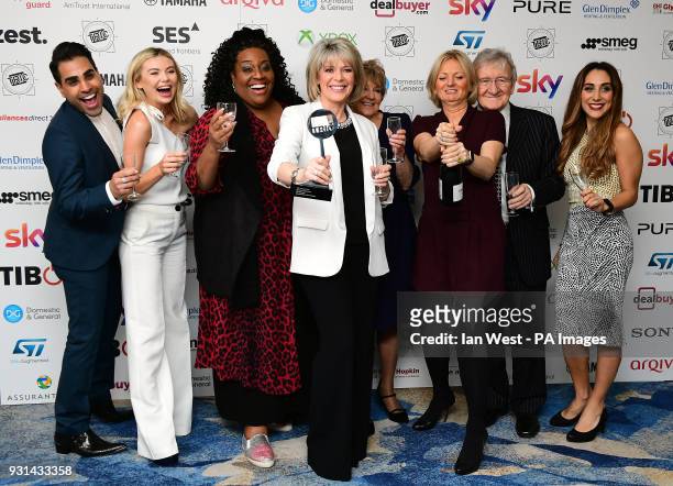 Dr Ranj Singh , Georgia Toffolo , Chris Steele , Ruth Langsford , Alison Hammond , Alice Beer with the Daytime Programme Award for This Morning...