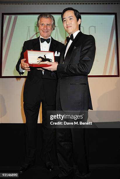 Arnaud Bamberger and Christopher Tsui attend the Cartier Racing Awards at Claridges on November 17, 2009 in London, England.
