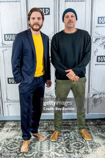 Daniel Bruehl and Jose Padilha discuss "7 Days in Entebbe" at Build Studio on March 13, 2018 in New York City.