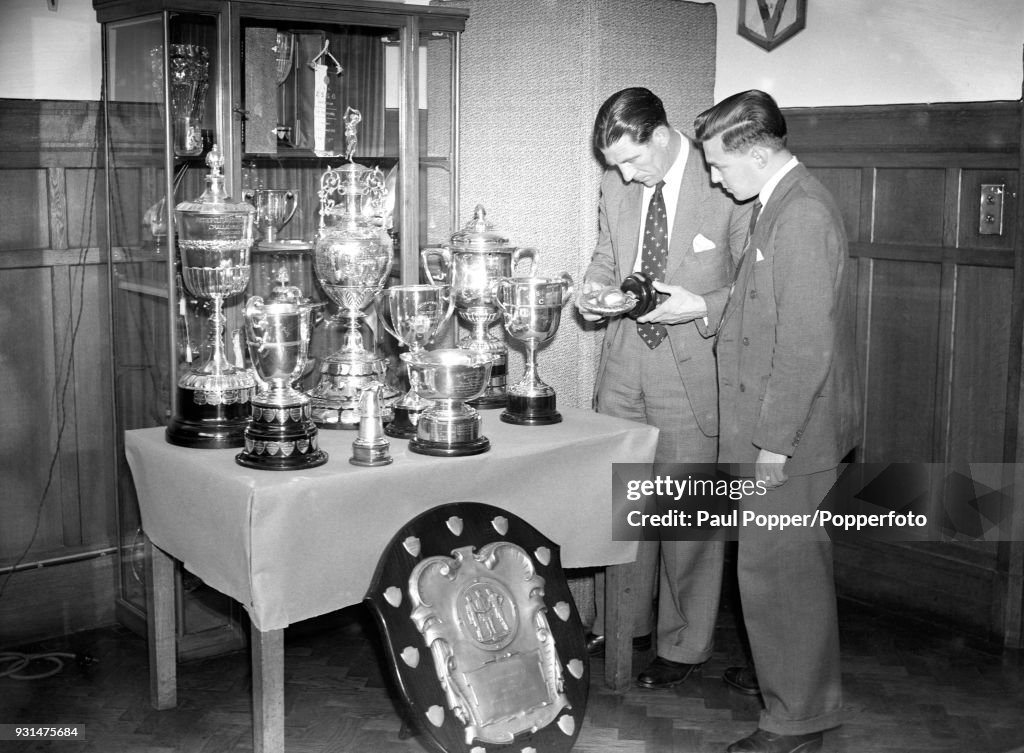 Chelsea Manager Ted Drake With Albert Sewell