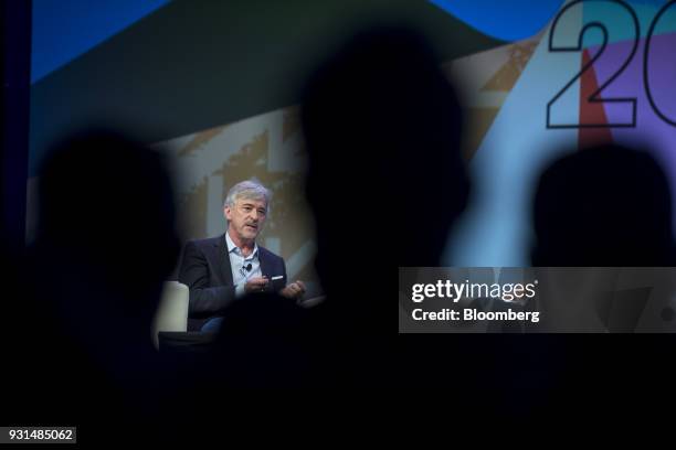 John Krafcik, chief executive officer of Waymo Inc., speaks during a keynote session at the South By Southwest conference in Austin, Texas, U.S., on...