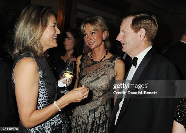 Carla Bamberger, Countess and Earl of Derby attend the Cartier Racing Awards at Claridges on November 17, 2009 in London, England.