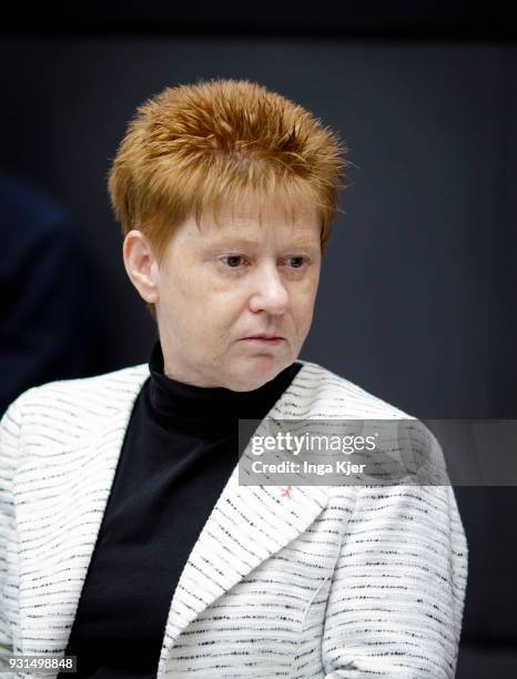 Petra Pau, German left-wing party Die Linke and Member of the German Bundestag , captured on March 13, 2018 in Berlin, Germany.