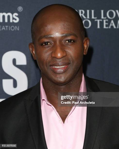 Actor Wills Canga attends the Domingo Zapata Fashion Show at the Los Angeles Fashion Week 10th season anniversary at The MacArthur on March 12, 2018...