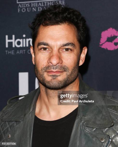 Actor Darwin Shaw attends the Domingo Zapata Fashion Show at the Los Angeles Fashion Week 10th season anniversary at The MacArthur on March 12, 2018...