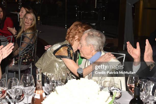 Gail Sheehy and Tom Wolfe attend the Guild Hall's 33rd Annual Academy of the Arts Awards at The Rainbow Room on March 5, 2018 in New York City.