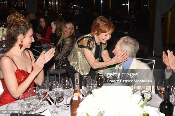 Gail Sheehy and Tom Wolfe attend the Guild Hall's 33rd Annual Academy of the Arts Awards at The Rainbow Room on March 5, 2018 in New York City.