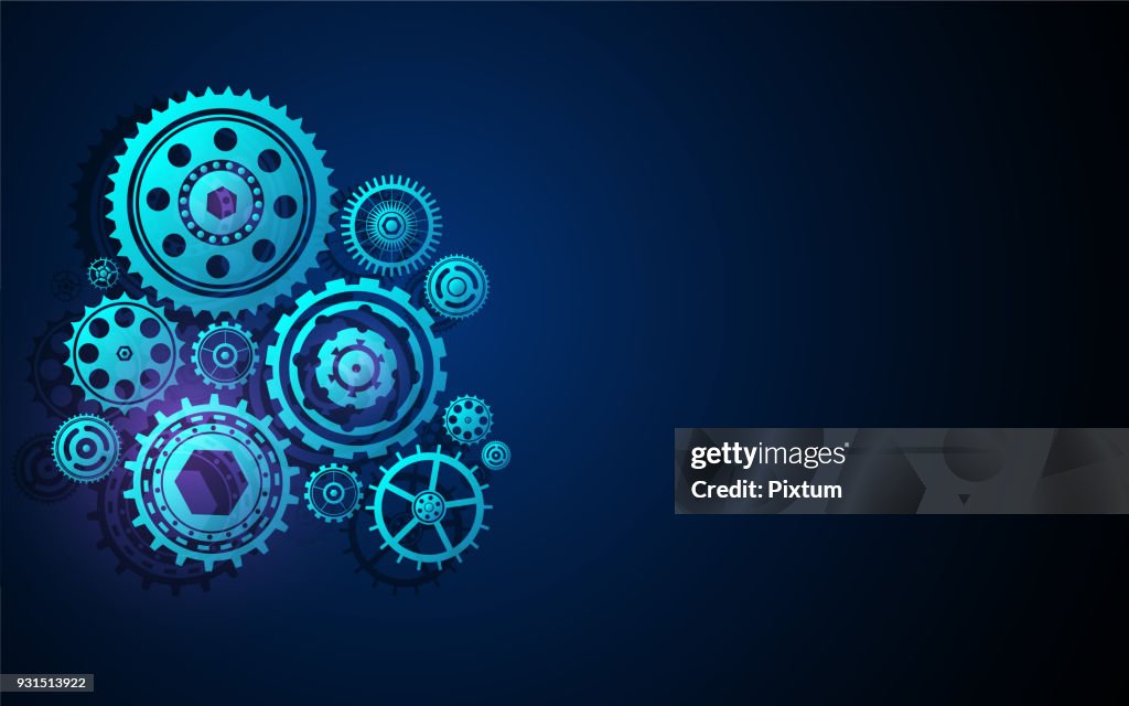 Computer Cog Gear Wheel Cog Stucture Machine System Tech Innovative Concept ...