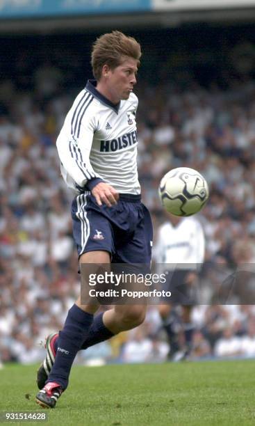 Darren Anderton of Tottenham Hostpur in action during the FA Barclaycard Premiership match between Tottenham Hotspur and Aston Villa at White Hart...