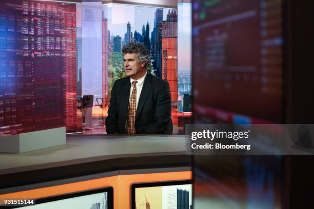 Dominic Konstam, managing director of Deutsche Bank Securities Inc., speaks during a Bloomberg Television interview in New York, U.S., on Tuesday,...