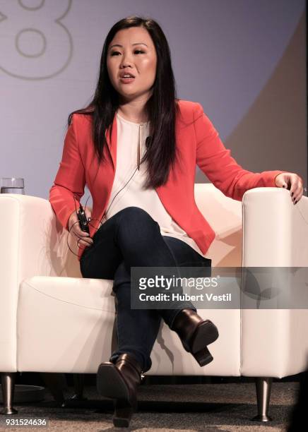 Joanne Chen speaks onstage at Democratizing AI for Individuals & Organizations during SXSW at Austin Convention Center on March 13, 2018 in Austin,...
