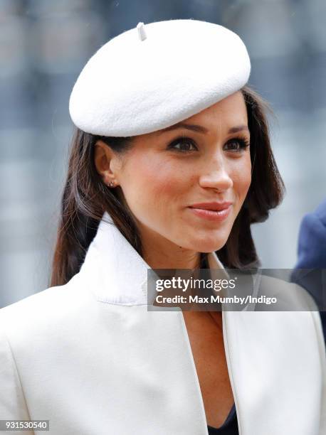 Meghan Markle attends the 2018 Commonwealth Day service at Westminster Abbey on March 12, 2018 in London, England.