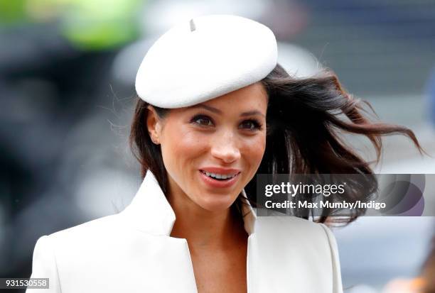 Meghan Markle attends the 2018 Commonwealth Day service at Westminster Abbey on March 12, 2018 in London, England.