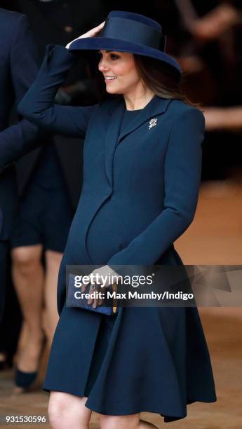 Catherine, Duchess of Cambridge attends the 2018 Commonwealth Day service at Westminster Abbey on March 12, 2018 in London, England.