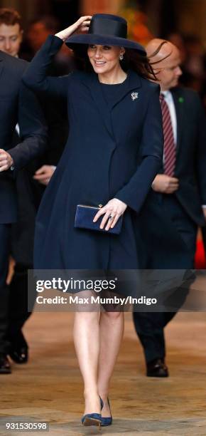 Catherine, Duchess of Cambridge attends the 2018 Commonwealth Day service at Westminster Abbey on March 12, 2018 in London, England.