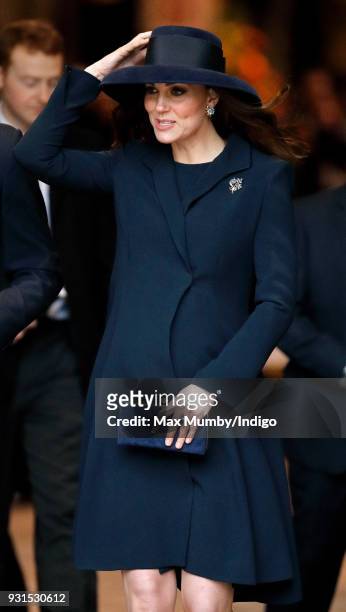 Catherine, Duchess of Cambridge attends the 2018 Commonwealth Day service at Westminster Abbey on March 12, 2018 in London, England.