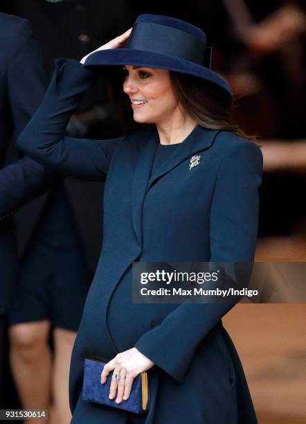 Catherine, Duchess of Cambridge attends the 2018 Commonwealth Day service at Westminster Abbey on March 12, 2018 in London, England.