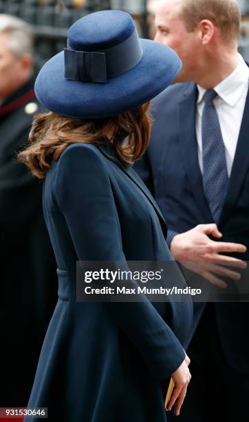 Catherine, Duchess of Cambridge attends the 2018 Commonwealth Day service at Westminster Abbey on March 12, 2018 in London, England.