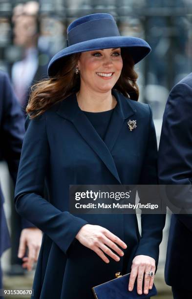 Catherine, Duchess of Cambridge attends the 2018 Commonwealth Day service at Westminster Abbey on March 12, 2018 in London, England.