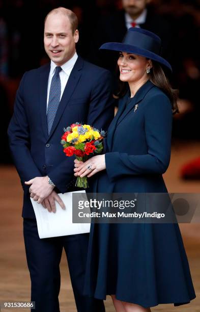 Prince William, Duke of Cambridge and Catherine, Duchess of Cambridge attend the 2018 Commonwealth Day service at Westminster Abbey on March 12, 2018...