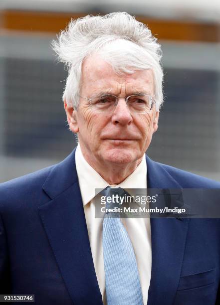 Sir John Major attends the 2018 Commonwealth Day service at Westminster Abbey on March 12, 2018 in London, England.