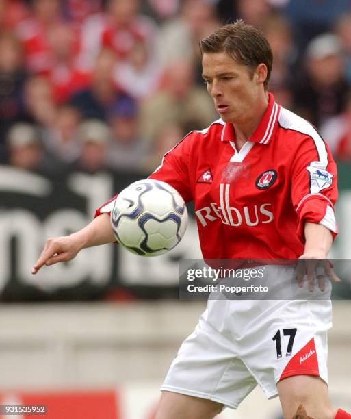 Scott Parker of Charlton Athletic in action during the FA Barclaycard Premiership match between Charlton Athletic and Sunderland at The Valley in...