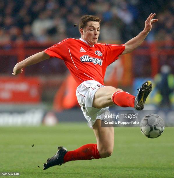 Scott Parker of Charlton Athletic during the FA Barclaycard Premiership match between Charlton Athletic and Manchester City at The Valley in London,...