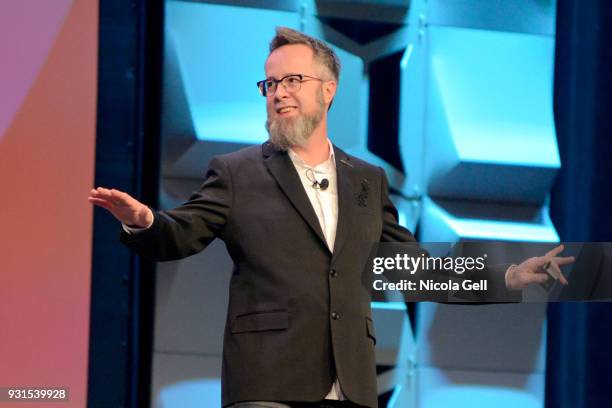 Whurley, founder and CEO of Strangeworks speaks onstage at Convergence Keynote: whurley during SXSW at Austin Convention Center on March 13, 2018 in...