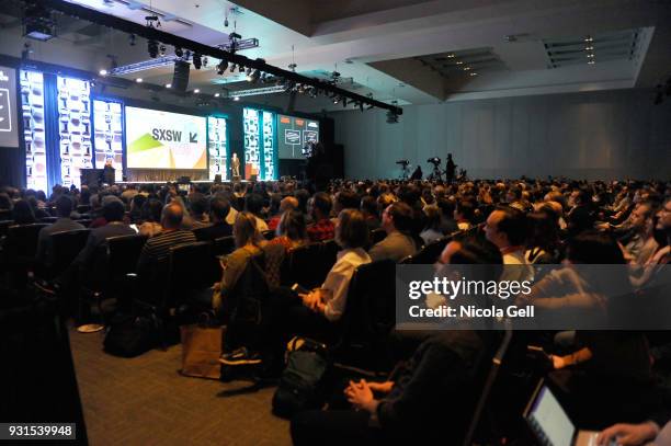 Whurley, founder and CEO of Strangeworks speaks onstage at Convergence Keynote: whurley during SXSW at Austin Convention Center on March 13, 2018 in...