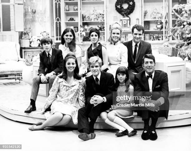 Ricci Martin , Claudia Martin , Deana Martin, Jeanne Martin , Craig Martin, Gail Martin, Dean-Paul Martin , Gina Martin and Dean Martin pose for a...