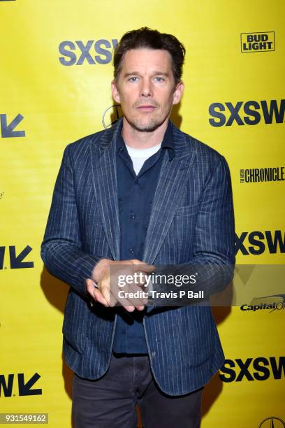 Ethan Hawke attends SXSW at Austin Convention Center on March 13, 2018 in Austin, Texas.