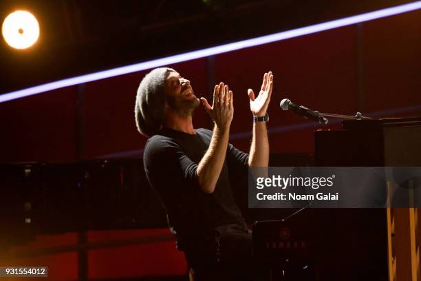 Recording artist Chris Martin of Coldplay performs onstage during 60th Annual GRAMMY Awards - I'm Still Standing: A GRAMMY Salute To Elton John at...