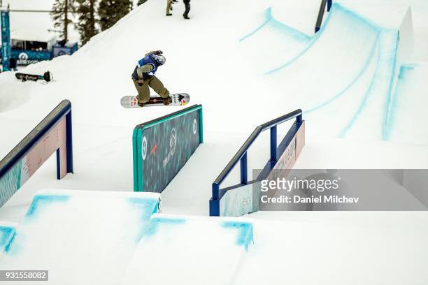 Mark McMorris of Canada during Men's Slopestyle Finals of the 2018 Burton U.S. Open on March 9, 2018 in Vail, Colorado.